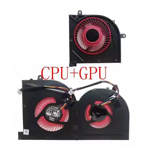 Laptop Cpu Cooling Fan for MSI GS63VR GS73 GS73VR GS63 MS-17B1 Stealth Pro CPU BS5005HS-U2F1 GPU BS5