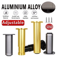 2PCS Adjustable 8-34cm Aluminum Alloy Furniture Cabinet Feet Table Feet Cabinet Feet Bathroom End Ta