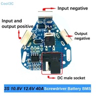 Cool3C 3S 12.6V 40A BMS  Protection Board 18650  Equalizer Board for Electric Drill HOT