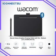 Wacom CTL-6100WL/K0-CX Intuos Medium Pen Tablet with Bluetooth - Black