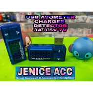 USB DETECTOR VOLTAGE & CURRENY biru AVOMETER USB DETECTOR CURRENG VOLTAGE biru