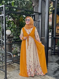 gamis SANDRA dior silk mix ceruty bisa cod terlaris termurah ibu ibu remaja kondangan muslim wanita 