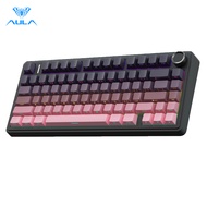 AULA F75 Customized Keyboard Tri-Mode RGB Hot-swap Support Driver Customization Suitable for Office/