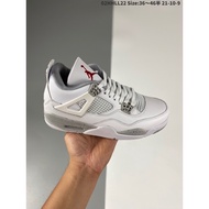 Vogue Air Jordan 4 aj4 retro white Oreo print sports basketball shoes