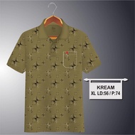 Liso wear - Kaos korea saku dewasa full print motip batik 04 | kaos kerah pria polo shirt lengan pen