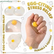 SPICEHIVE​ Egg Fidget Toy, Ball Pinch Toy Yolk Egg Squishy Ball, Reduce Pressure Toy Transparent Sim