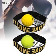 GUOOL Boxing Reflex Ball Headband Set Boxing Ball with Rope Hand-Eye Coordination Training Reflex Bo