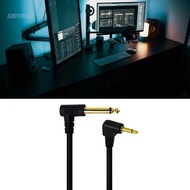 【3C】 6 35mm1 4 Mono to 3 5mm1 8 TS Mono Male 90 Degree Elbow Adapter 1 8m 6ft