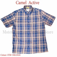 Camel Active Men's Short Sleeve Shirt Regular Fit 1750-ORANGE