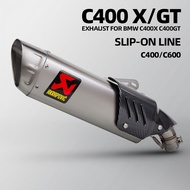For BMW C400 C400X C400GT 2018-2020 C600 Sport C650GT 2010-2015 Motorcycle Slip on Line Exhaust Modi