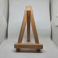 Stand lukisan mini Easel anak kayu jati estetik alat melukis pemulakid