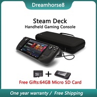 【Ready Stock】 Steam Deck Handheld Gaming Console + Free Gift 64GB MicroSD Card