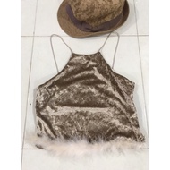 Brown Camisole Velvet h14