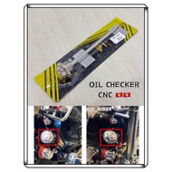 Cnc Stainless Steel 304 Oil Checker Yamaha LC135 V1 - V8 Exciter Free Rubber Cnc Stainless Steel Oil