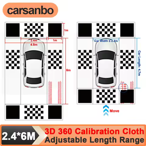 Carsanbo 3D Correction Calibration Cloth for DV600AI DV700AI 360 Degree Panoramic Image System Car S