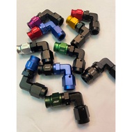 Hyb AN3 Brake Fittings 90 Degree Bend Type