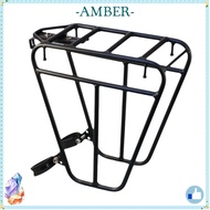 AMBER Mountain Bike Cargo Rack, Stability Bike Repair Stand Accessory 25KG Capacity Bicycle Parking 