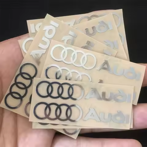 Car Metal Emblems Creative Stickers Waterproof Dirt-proof Stickers For Audi A4 B8 B6 B9 B7 A3 8P 8V 