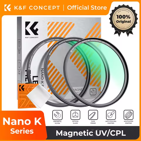 K&F CONCEPT K Series Magnetic MCUV/CPL Lens Protection Filter 18 Multi-Layer Coatings Ultra-Slim UV 