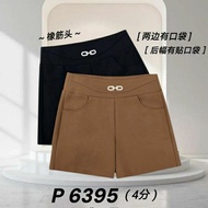 Good Quality 68 Brand 68牌子 Short Pant 4分裤 Elastic Waistband 塑胶裤头 P 6395 shorts for women