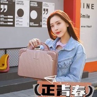 其他品牌 - A42- (玫瑰金) 化妝箱 旅行箱 手提行李箱 收納箱 化妝包 商務戶外便攜箱 14吋高級迷你禮盒