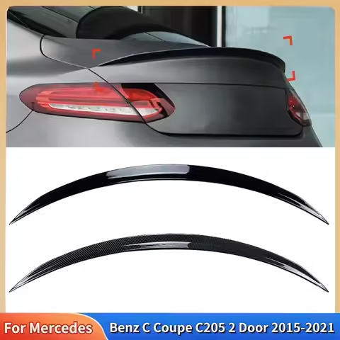 Car Rear Spoiler Wing Tail Wings Trunk Spoilers For Mercedes Benz C Coupe C205 2 Door 2015-2021 C43 
