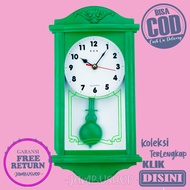 Jam Dinding Bandul Polos Minimalis Hiasan Dinding Bagus Esa 2465