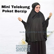 Mini Telekung Travel Poket Berzip /  Mini Telekung Umrah Haji