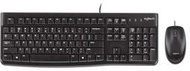 【鳥鵬電腦】Logitech 羅技 MK120 滑鼠鍵盤組 黑 防濺灑 可調式傾斜支腳 USB 曲線型空白鍵