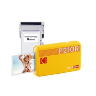 KODAK Mini 2 Retro 4PASS Portable Photo Printer (2.1x3.4 inches) + 8 Sheets, Yellow