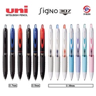 Uni-Ball Signo 307 Gel Ink Pen Retractable Rubber Grip Pen 0.38mm 0.5mm 0.7mm