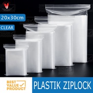 ZIP LOCK PLASTIC 20 x 30 cm ZIPLOCK CLIP PLASTIC 20x30cm