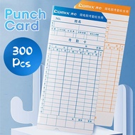 Time Clock Punch Card Attendance Card Worker Card 300Pcs Time Recorder Card