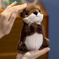 FUZOU Simulation Praying Otter Plushies Doll, Plush Otter Otter Plushie Plush Toys, Cute Stuffed Sof