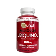 Qunol Mega CoQ10 Ubiquinol โคเอ็นไซ คิวเท็น 100 mg 120 Softgels