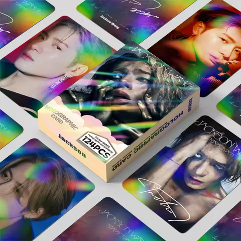 60+64 PCS Jackson Wang MAGICMAN2 Album Photo Cards Stickers Set - Wang Jiaer Idol Collectible LOMO C