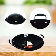 KBM Non-Stick Double Handle Enamel Wok / Kuali Hitam ( 30cm/32cm/36cm/38cm/40cm/42cm/44cm/46cm )