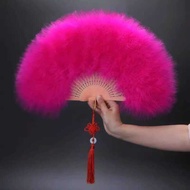 Feather Fan Full Feather Thickened Feather Fan Goose Feather Fan Cheongsam Catwalk Stage Performance