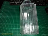 《早期收藏 花紋 玻璃瓶 法國製》長20CM寬9CM 瓶口直徑4.5CM【CS超聖文化讚】