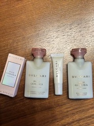 BVLGARI 玫瑰金香水身體乳套裝連化妝袋
