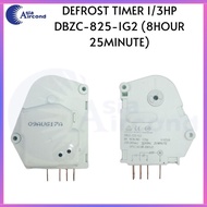 REFRIGERATOR DEFROST TIMER 1/3HP 8HOUR 25MINUTE【DBZC-825-1G2】
