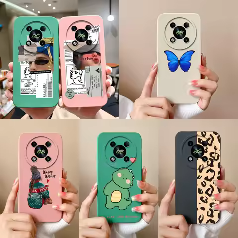 Case For Itel RS4 Personal Girl Bear Liquid Durable Shockproof High Quality Anti-fall Silicone Bumpe