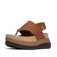 FitFlop F-MODE Stack Leather Back-Strap Toe-Post Sandals - Deep Tan (E2G-C15)