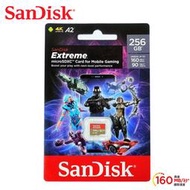 新包裝 【公司貨】SanDisk Extreme 256GB 256G microSDXC U3 A2 160mb/s