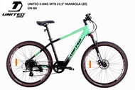 Sepeda mtb Listrik ebike 27.5 United Manrola E bike