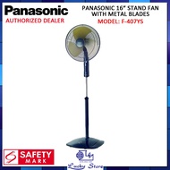 PANASONIC F-407YS 16 INCH STAND FAN WITH METAL BLADE, 1 YEAR WARRANTY