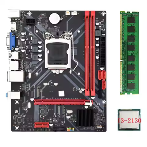 B85M VHL Motherboard 1155CPU Motherboard I3-2130 CPU +1X DDR3 8G RAM LGA 1155 USB 3.0 SATA 3.0