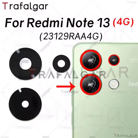 Rear Back Camera Glass Lens For Xiaomi Redmi Note 13 4G 23129RAA4G 23129RA5FL 23124RA7EO Replacement