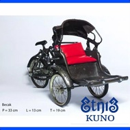 MINIATUR BECAK MINI BAHAN BESI