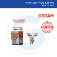 Osram GU10 240V LED BULB 4.5W 827 warm white /865 - Daylight GU10 LED Bulb